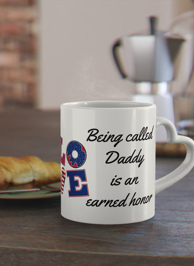 Daddy Mug Heart-Shaped Mug11 oz