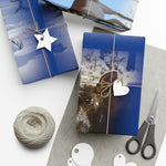 Blue Background American Wildlife Gift Wrap Papers