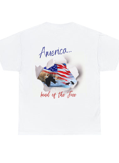 Land of the Free Unisex Heavy Cotton Tee