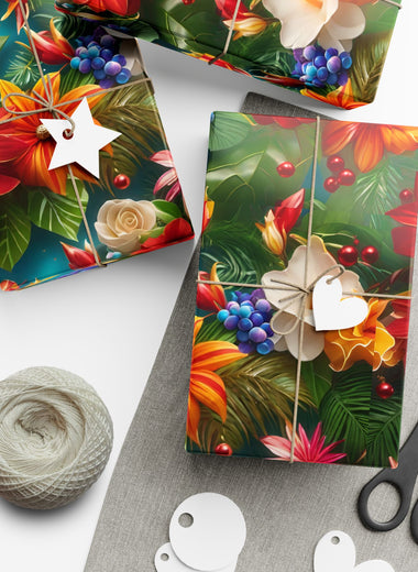 Flower Gift Wrap Papers