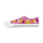 Light Pink Daisy Flower Chain Women's Low Top Sneakers