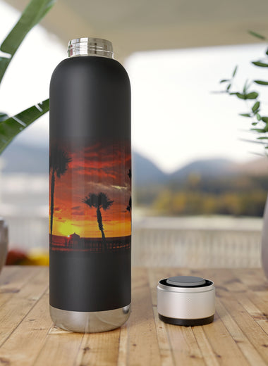 Beaching' it Soundwave Copper Vacuum Audio Bottle 22oz