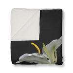 Orchid Sherpa Blanket - One Side Print