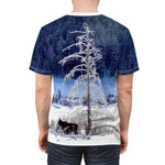 Winter Moose Unisex Cut & Sew Tee (AOP)