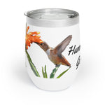 Hummingbird Goddess Chill Wine Tumbler