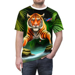 Artistic Bengal Tiger Unisex Cut & Sew Tee (AOP)
