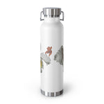 Flower Copper Vacuum Insulated Bottle, 22oz