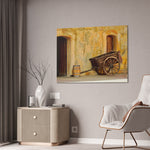 Old Cart Canvas Stretched, 0.75" Edge