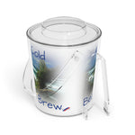 Beach Brew Ice Bucket with Tongs