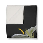 Orchid Sherpa Blanket - One Side Print