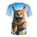 Artistic Bobcat T-Shirt Unisex Cut & Sew Tee (AOP)