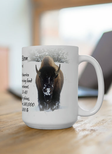 American Bison Coffee Ceramic Mug 15oz