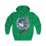 Winter Wonderland Full Zip Hoodie, Cozy Casual Wear, Perfect for Gifting, Art Lover's Apparel, Unisex Sweatshirt