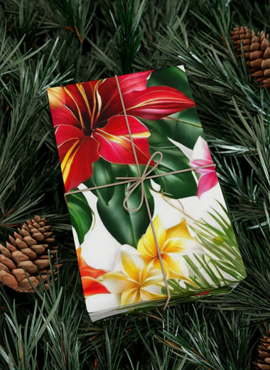 Custom Flower Gift Wrap Papers!