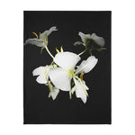 Waterfall/orchid Velveteen Minky Blanket (Two-sided print)