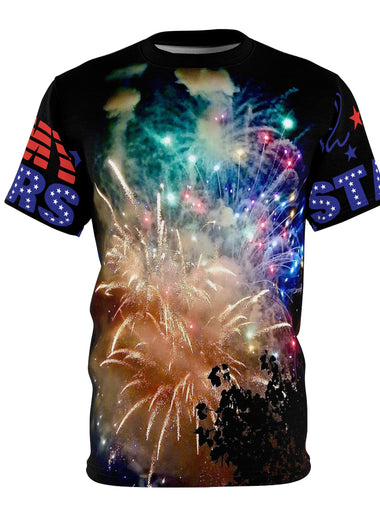 Fireworks T Unisex Cut & Sew Tee (AOP)