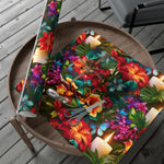 Flower and Candle Gift Wrap Papers
