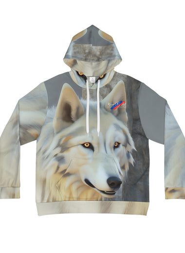 Wolf Print Men's Hoodie (AOP)