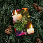 Flower and Candle Gift Wrap Papers