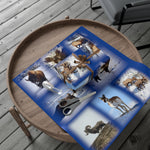 Blue Background American Wildlife Gift Wrap Papers