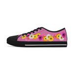 Light Pink Daisy Flower Chain Women's Low Top Sneakers