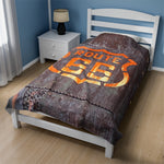 Route 66 Simple Velveteen Plush Blanket