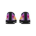 Purple Daisy Flower Chain Women's Low Top Sneakers