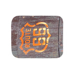 ROUTE 66 Sherpa Blanket, Single Side Print ~ Two Colors non printed side