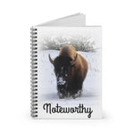Bison (Front print only) Spiral Notebook - Ruled Line
