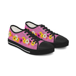 Light Pink Daisy Flower Chain Women's Low Top Sneakers