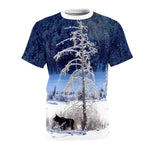 Winter Moose Unisex Cut & Sew Tee (AOP)