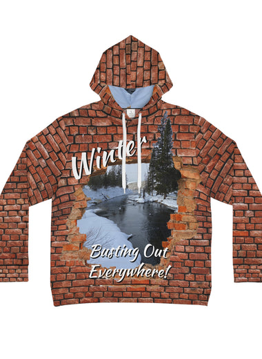 Full Print Winter Breaking Out Men's Hoodie (AOP)