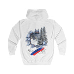 Winter Wonderland Full Zip Hoodie, Cozy Casual Wear, Perfect for Gifting, Art Lover's Apparel, Unisex Sweatshirt