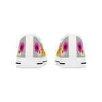Light Grey Daisy Flower Chain Women's Low Top Sneakers