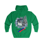 Winter Wonderland Full Zip Hoodie, Cozy Casual Wear, Perfect for Gifting, Art Lover's Apparel, Unisex Sweatshirt