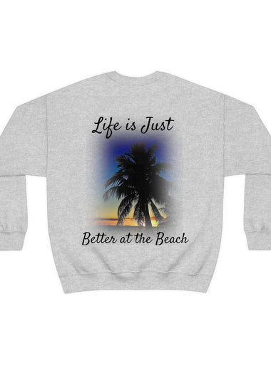 Better at the Beach Unisex Heavy Blend Crewneck Sweatshirt