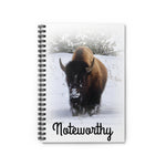 Bison (Front print only) Spiral Notebook - Ruled Line