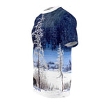 Winter Moose Unisex Cut & Sew Tee (AOP)