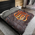 Route 66 Simple Velveteen Plush Blanket