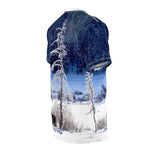 Winter Moose Unisex Cut & Sew Tee (AOP)