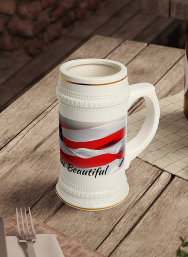 America Beer Stein Mug