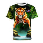 Artistic Bengal Tiger Unisex Cut & Sew Tee (AOP)