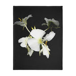 Waterfall/orchid Velveteen Minky Blanket (Two-sided print)