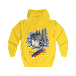 Winter Wonderland Full Zip Hoodie, Cozy Casual Wear, Perfect for Gifting, Art Lover's Apparel, Unisex Sweatshirt