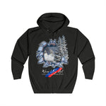 Winter Wonderland Full Zip Hoodie, Cozy Casual Wear, Perfect for Gifting, Art Lover's Apparel, Unisex Sweatshirt