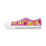 Light Pink Daisy Flower Chain Women's Low Top Sneakers