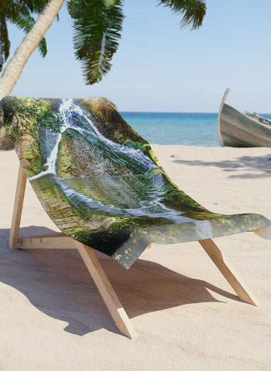 Desert Waterfall Beach Towel