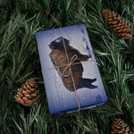 Blue Background American Wildlife Gift Wrap Papers