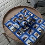 Blue Background American Wildlife Gift Wrap Papers