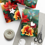 Flower and Candle Gift Wrap Papers